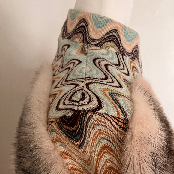 VERY RARE VINTAGE MISSONI Mink and Wool Coat - Picture 11 of 16